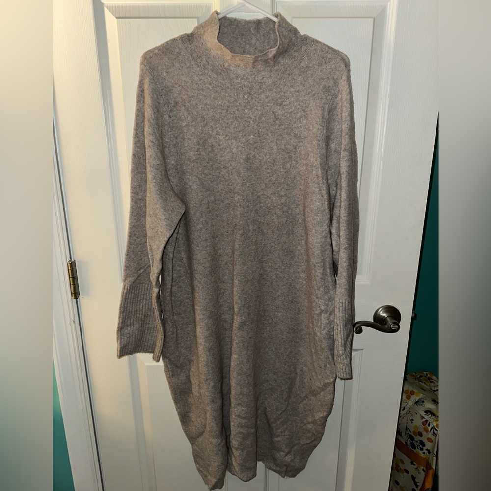 NWOT Express Tan Sweater Dress